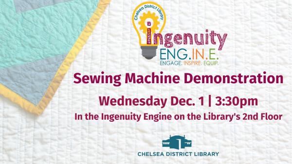 Image for event: Sewing Machine Demonstration